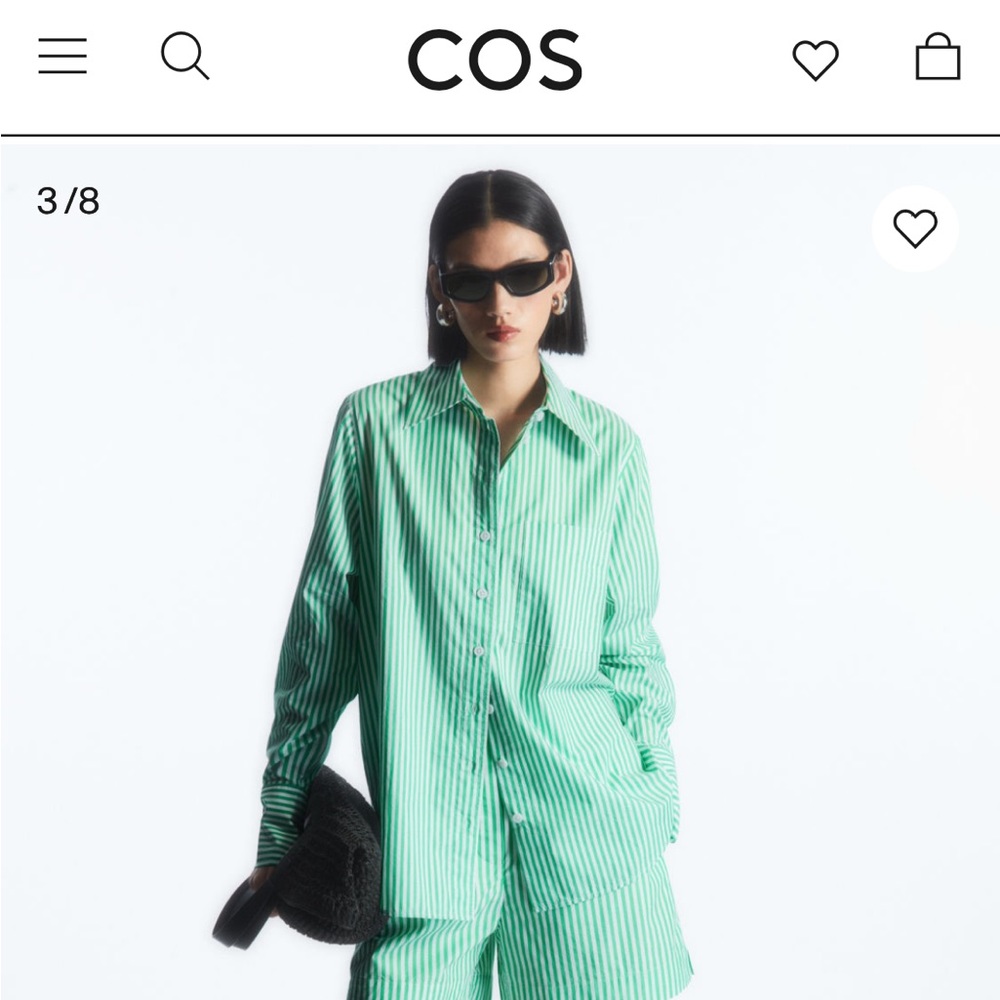 COS oversized tailored shirt